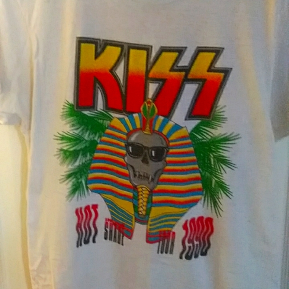 Kiss 1990 in the shade tour teeshirt euc